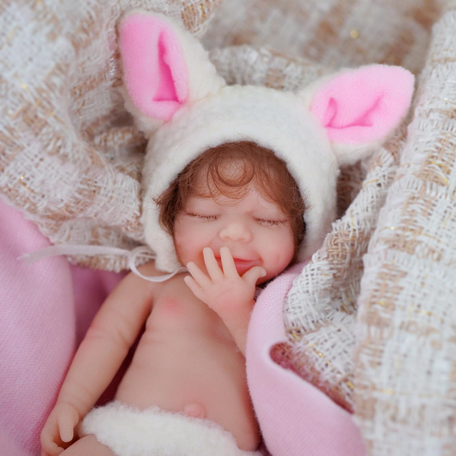 Foto 1 | Muñeca Reborn Myrebaby Vicky De Silicona De Cuerpo Completo Para Niña De 15 Cm - Venta Internacional.
