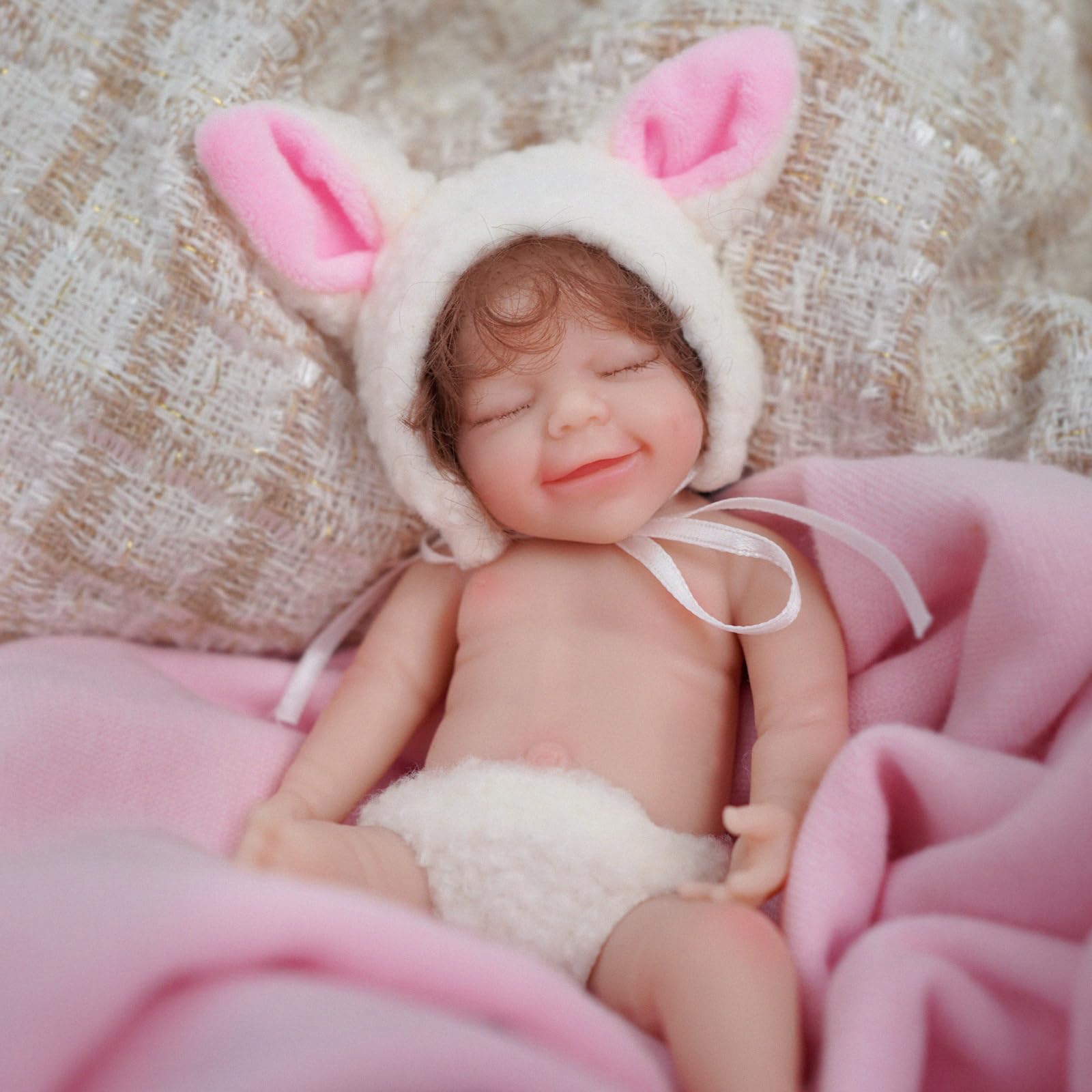 Foto 2 | Muñeca Reborn Myrebaby Vicky De Silicona De Cuerpo Completo Para Niña De 15 Cm - Venta Internacional.