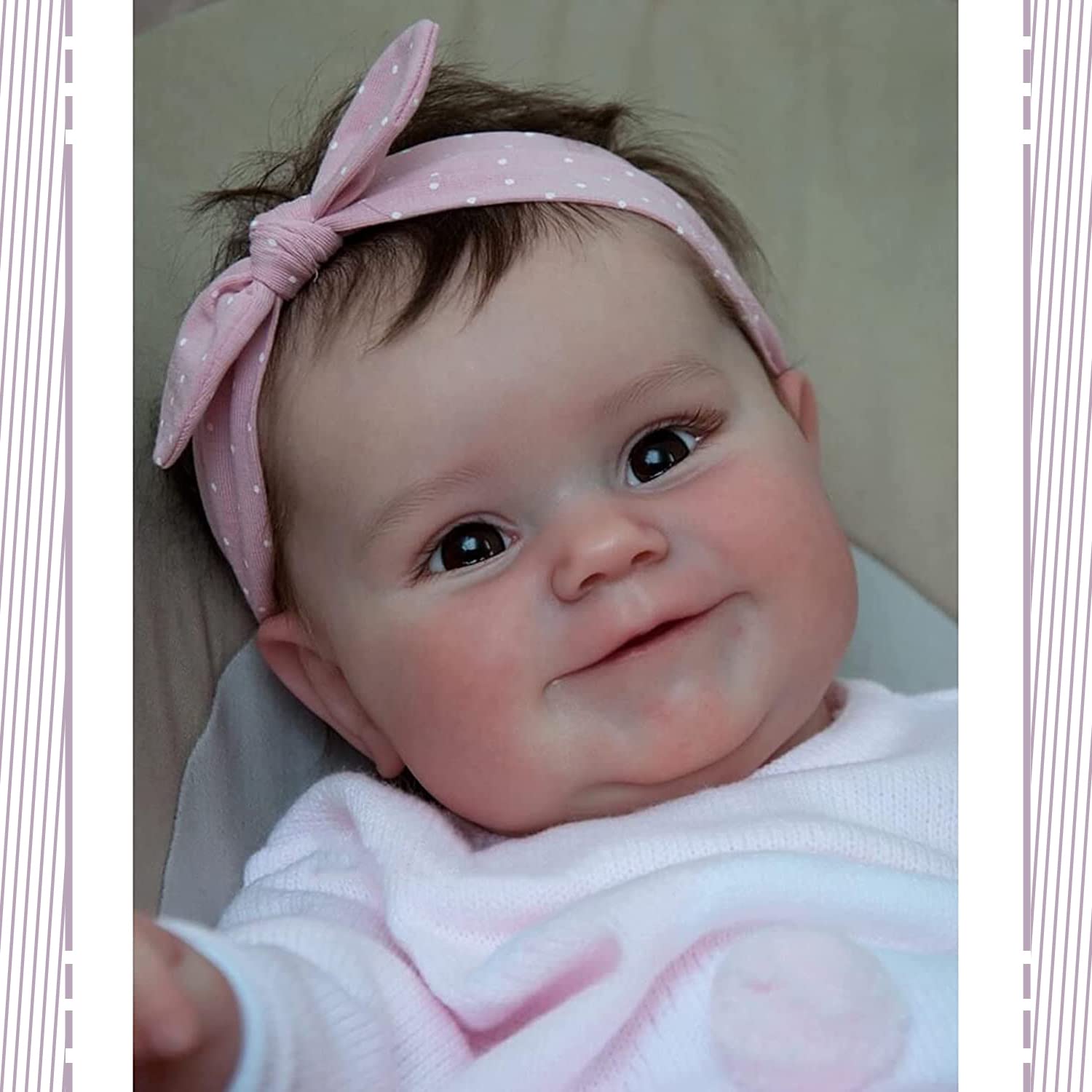 Foto 8 pulgar | Muñeca Reborn Meeler Realista Para Niña Recién Nacida De 50 Cm Con Acceso - Venta Internacional.