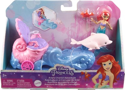 Foto 6 | Toy Mattel Disney Princess Ariel Mermaid Con Carro Rodante - Venta Internacional.