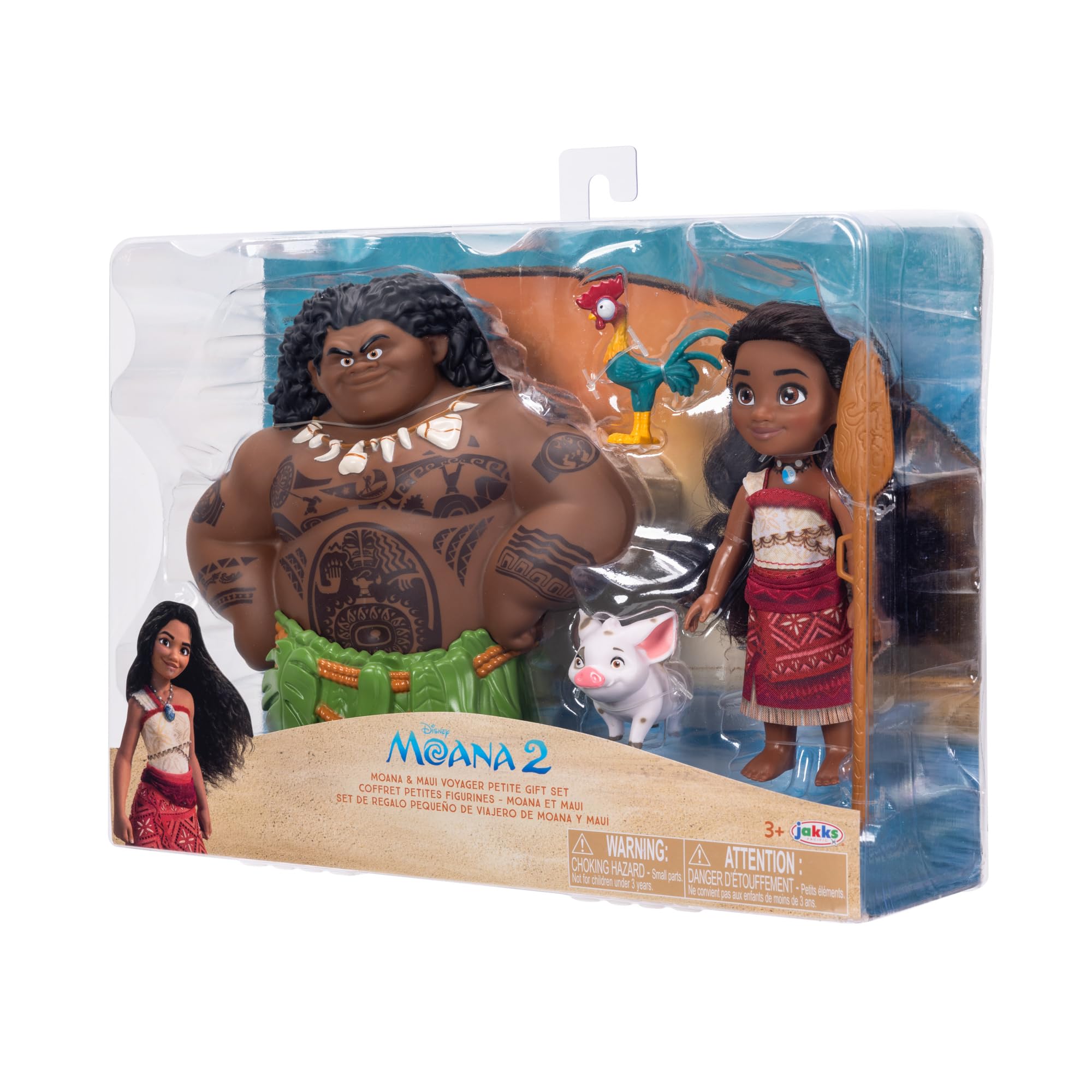 Foto 3 pulgar | Set De Regalo Para Muñecas Disney Moana 2 Moana & Maui De 15 Cm Con Pua Y Hei Hei - Venta Internacional.