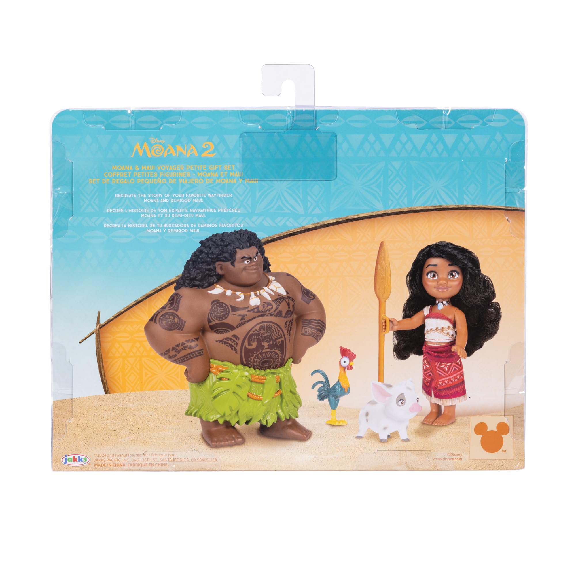 Foto 4 pulgar | Set De Regalo Para Muñecas Disney Moana 2 Moana & Maui De 15 Cm Con Pua Y Hei Hei - Venta Internacional.