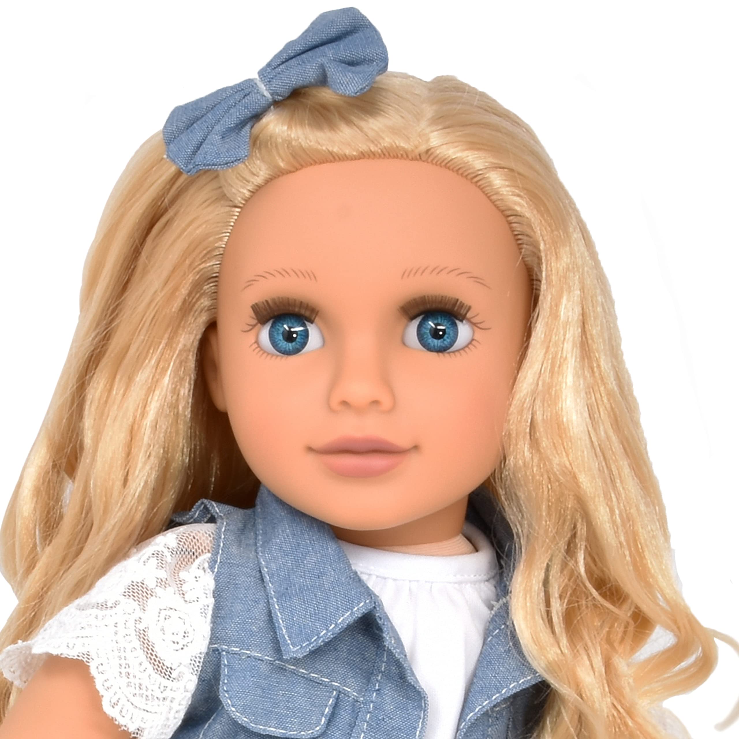 Foto 6 pulgar | Tienda De Regalos Para Muñecas De Moda De 18 Pulgadas Con Cabello Rubio Y Ojos Azules - Venta Internacional.