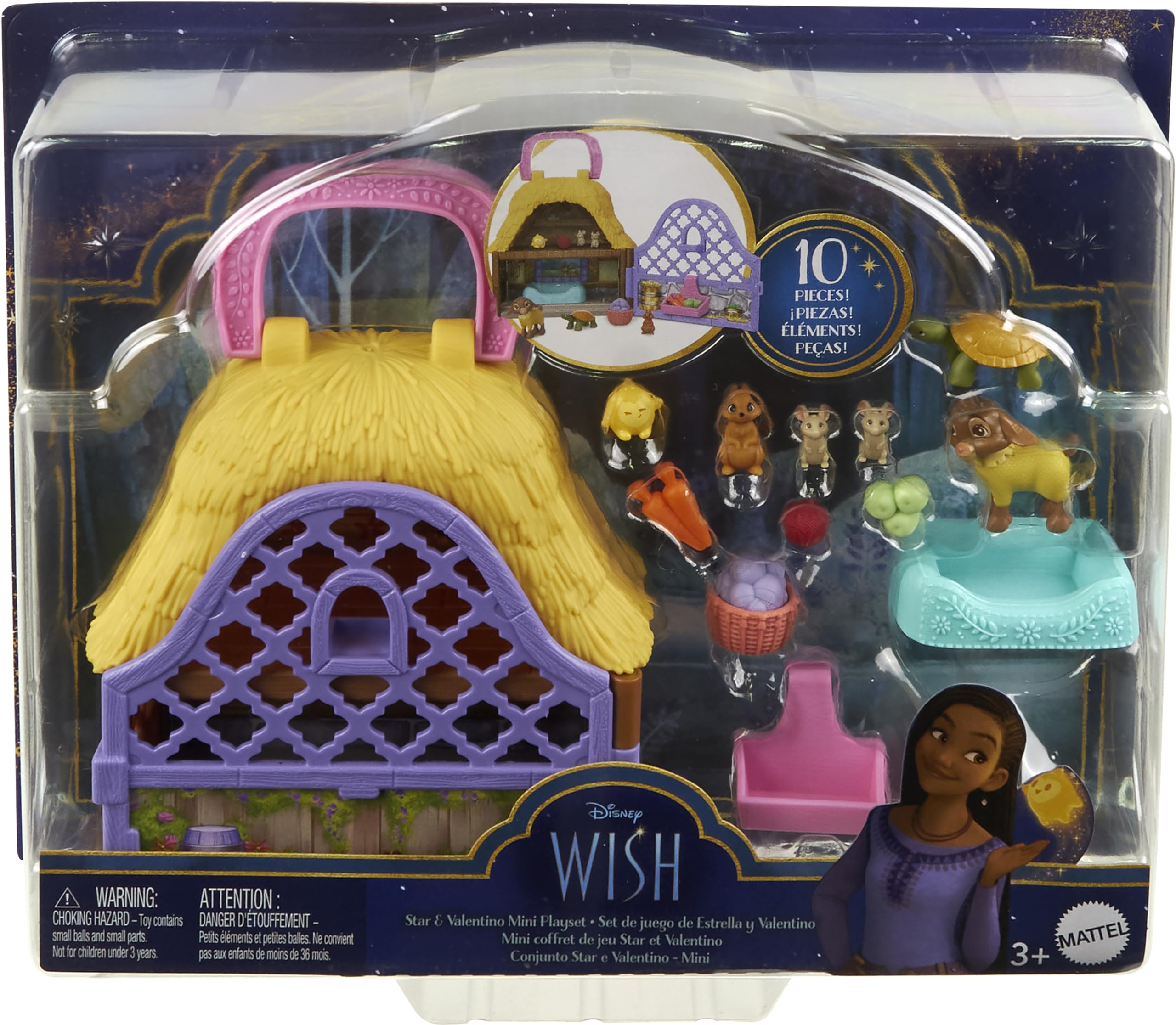 Foto 7 pulgar | Microfigura Y Casa De Muñecas Playset Mattel Disney Wish - Venta Internacional.