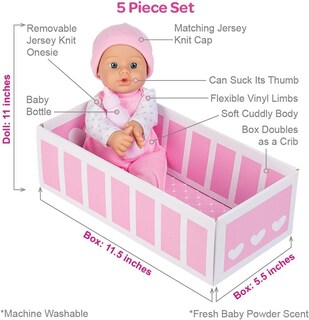 Foto 4 | Muñeca Adora Sweet Babies Collection Baby Blossom De 11 Pulgadas - Venta Internacional.