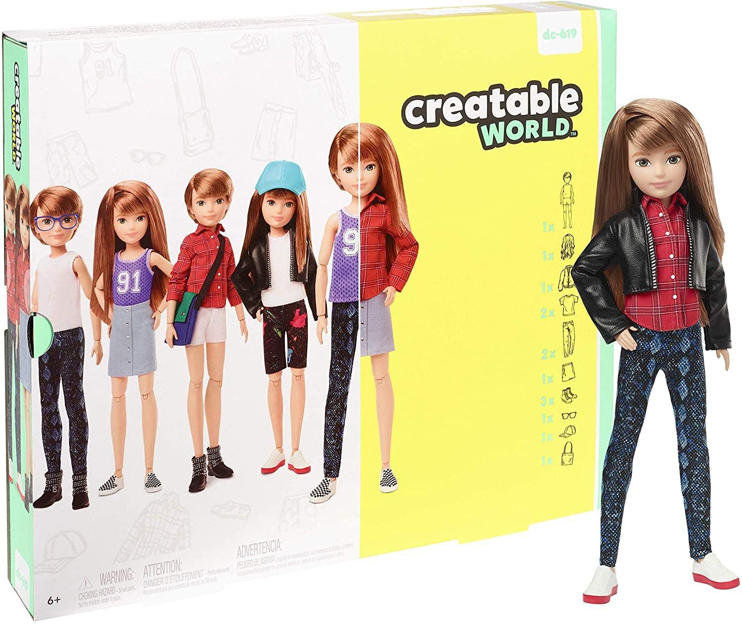 Foto 2 pulgar | Muñeca Personalizable Mattel Creatable World Deluxe Con Pelo Cobrizo - Venta Internacional.