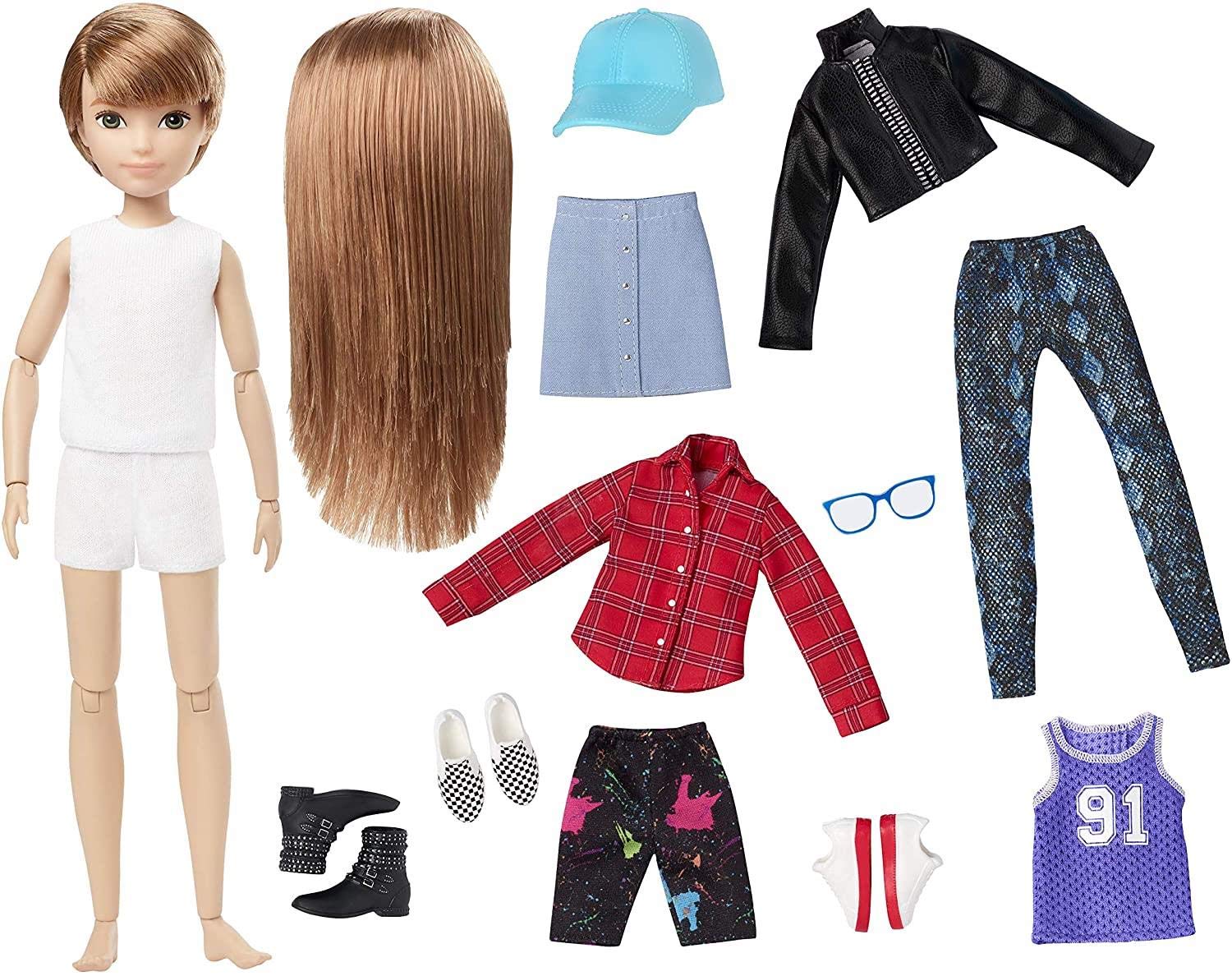 Foto 3 | Muñeca Personalizable Mattel Creatable World Deluxe Con Pelo Cobrizo - Venta Internacional.