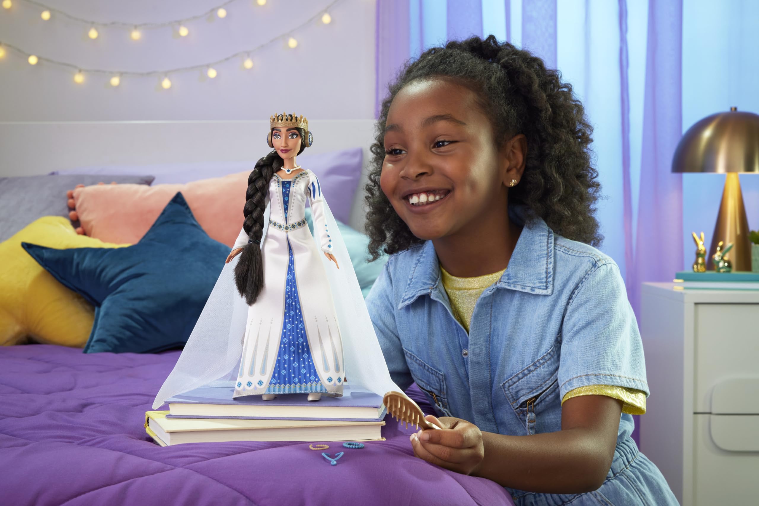 Foto 2 | Muñeca De Moda Mattel Disney Wish Toys Queen Amaya Of Rosas - Venta Internacional.