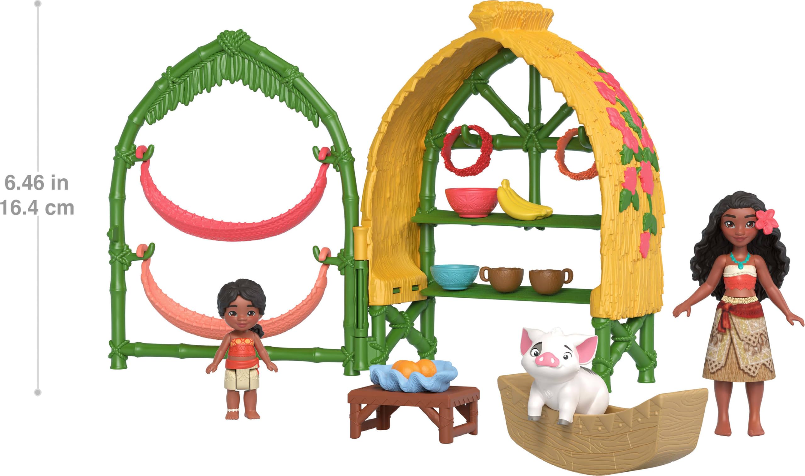 Foto 6 pulgar | Set De Juego Toy Mattel Disney Moana 2 Moana & Simea Village Home - Venta Internacional.