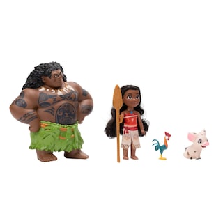 Foto 3 | Set De Muñecas Disney Princess Moana Y Maui Con Pua Y Heihei De 15 Cm - Venta Internacional.
