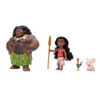 Foto 4 | Set De Muñecas Disney Princess Moana Y Maui Con Pua Y Heihei De 15 Cm - Venta Internacional.