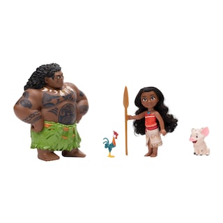 Foto 5 | Set De Muñecas Disney Princess Moana Y Maui Con Pua Y Heihei De 15 Cm - Venta Internacional.