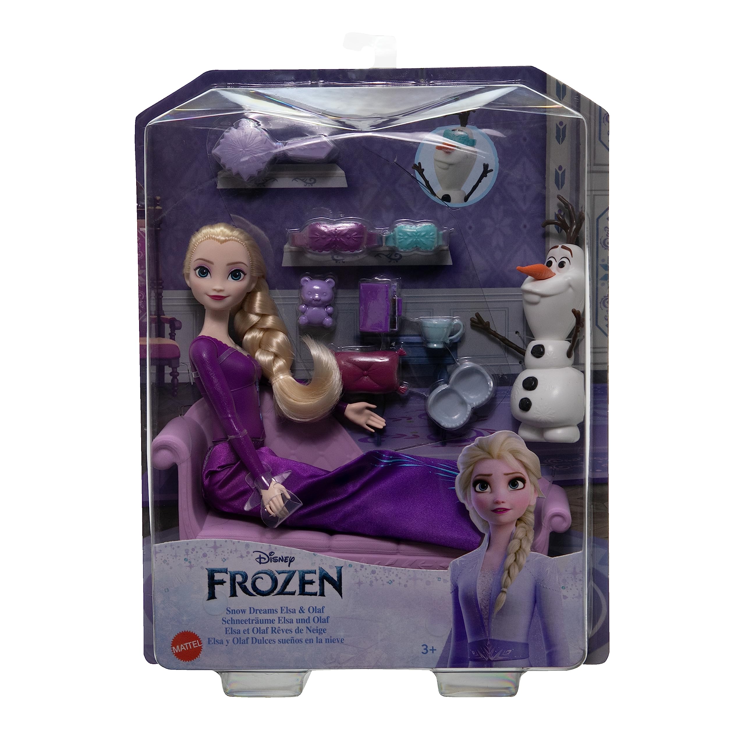 Foto 7 pulgar | Set De Cama Mattel Disney Frozen Snow Dreams Elsa Olaf, 8 Unidades - Venta Internacional.