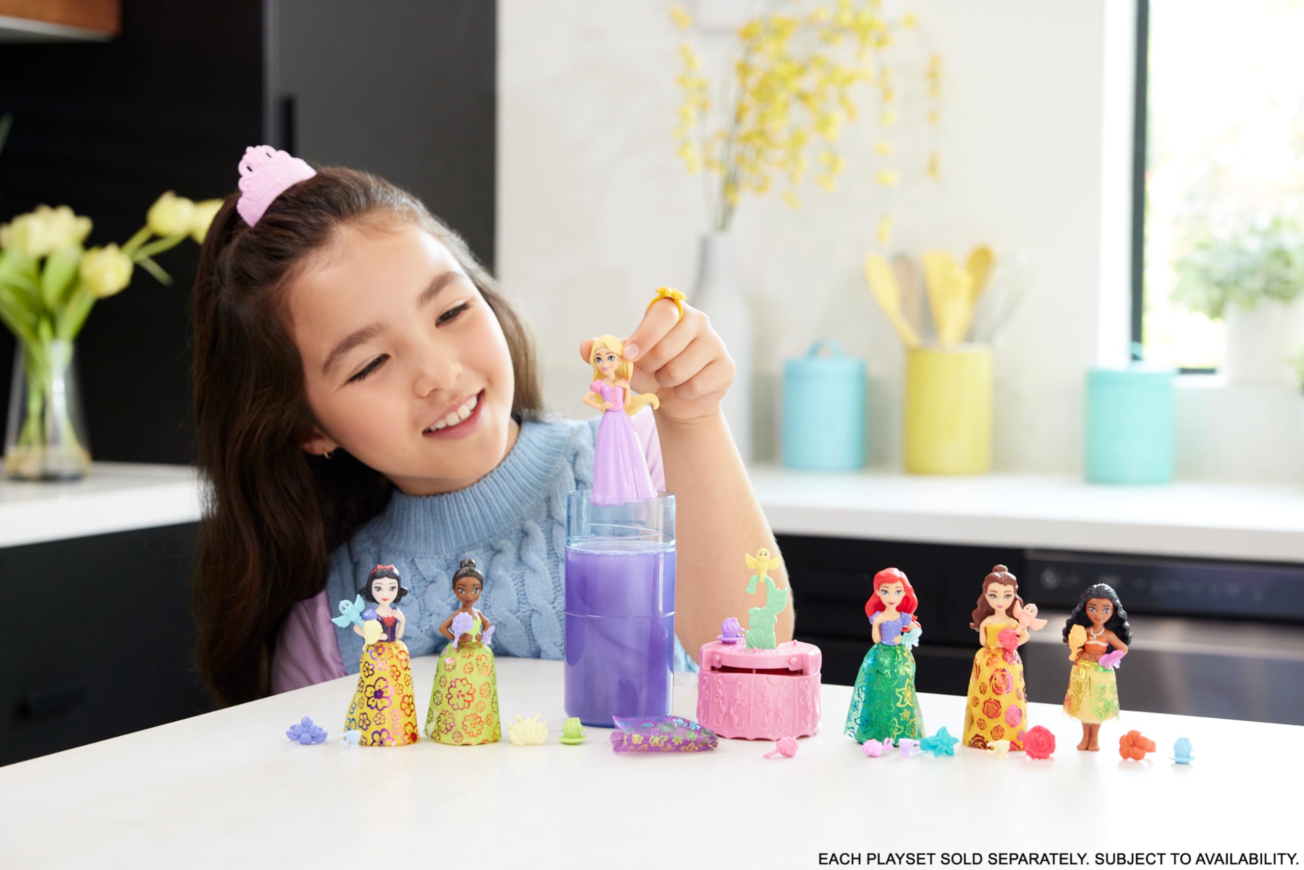 Foto 3 pulgar | Muñeca Pequeña Color Reveal Mattel Disney Princess Con 6 Sorpresas - Venta Internacional.