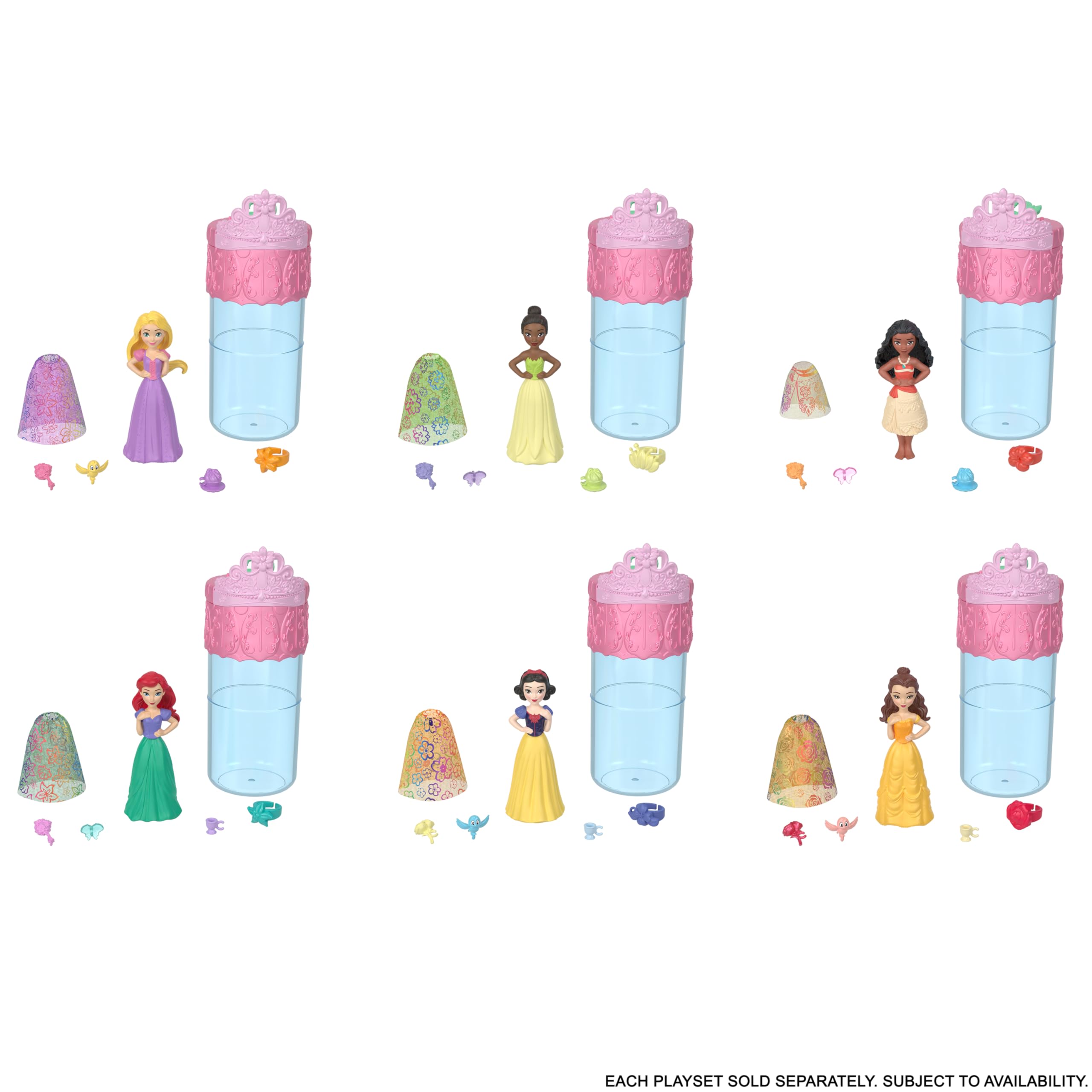 Foto 5 pulgar | Muñeca Pequeña Color Reveal Mattel Disney Princess Con 6 Sorpresas - Venta Internacional.