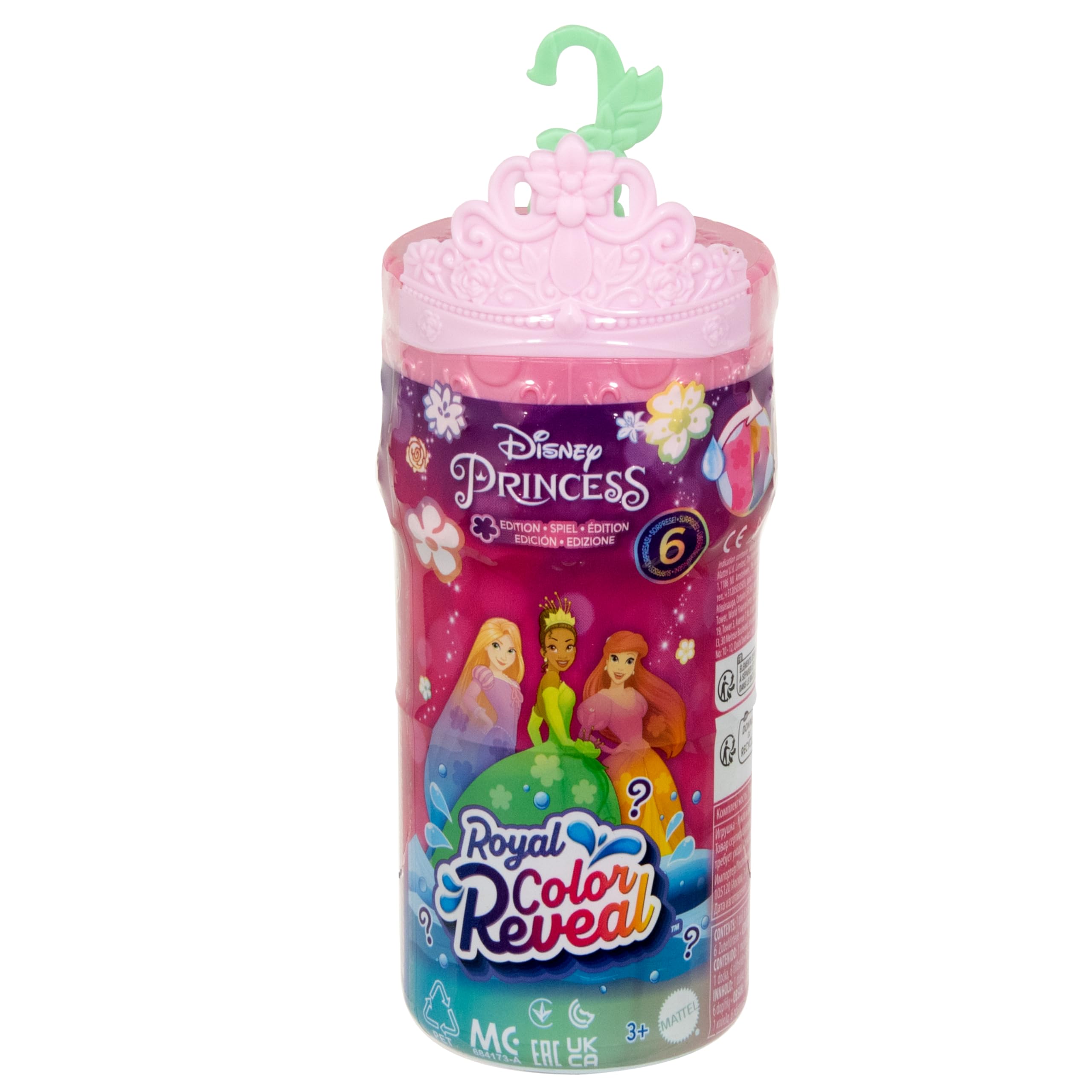 Foto 7 pulgar | Muñeca Pequeña Color Reveal Mattel Disney Princess Con 6 Sorpresas - Venta Internacional.