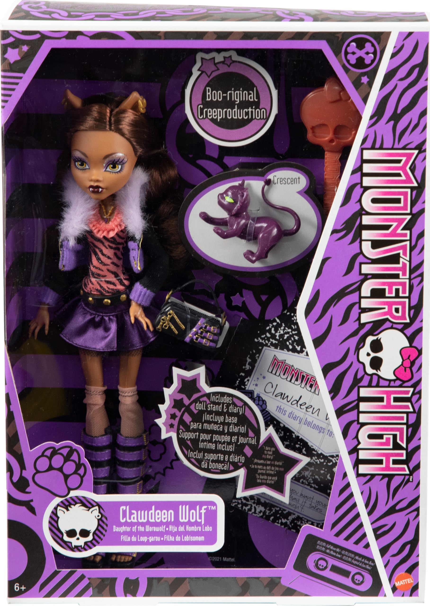 Foto 7 pulgar | Muñeca De Reproducción Monster High Clawdeen Wolf Con Moda Y Accesorios - Venta Internacional.