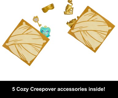Foto 5 | Muñecas Y Accesorios Monster High Buried Secrets Cozy Creepover - Venta Internacional.