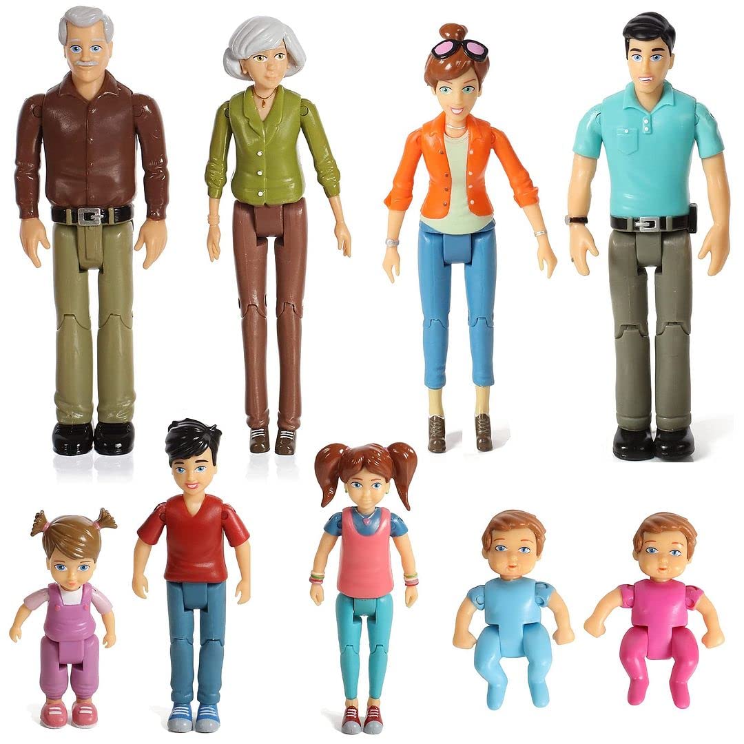 Foto 2 pulgar | Set De Figuras De Acción Sweet Li'l Family Dollhouse People X9 - Venta Internacional.