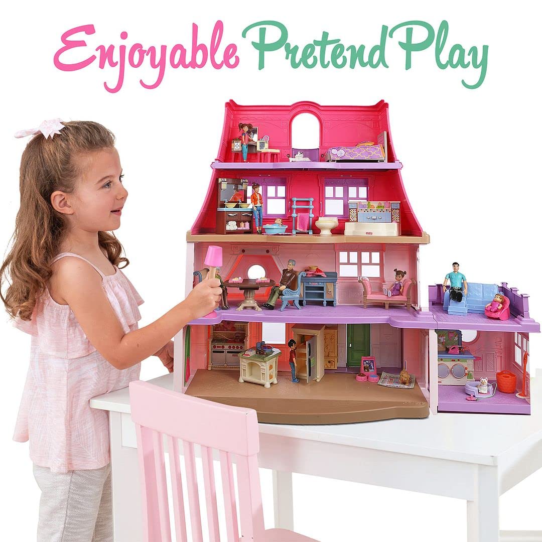 Foto 4 | Set De Figuras De Acción Sweet Li'l Family Dollhouse People X9 - Venta Internacional.