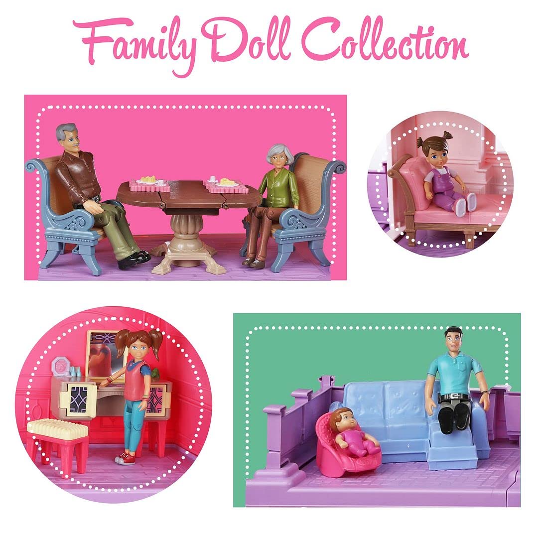 Foto 7 pulgar | Set De Figuras De Acción Sweet Li'l Family Dollhouse People X9 - Venta Internacional.
