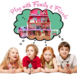 Foto 7 | Set De Figuras De Acción Sweet Li'l Family Dollhouse People X9 - Venta Internacional.