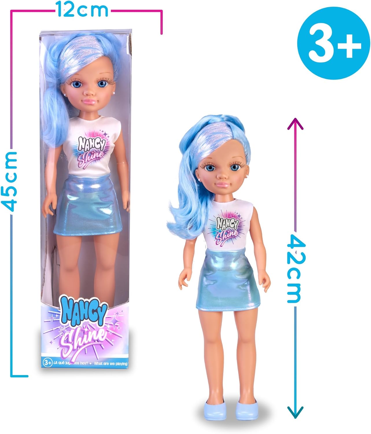 Foto 4 | Muñeca Nancy Shine, Una Pieza Surtida, Colores Diferentes