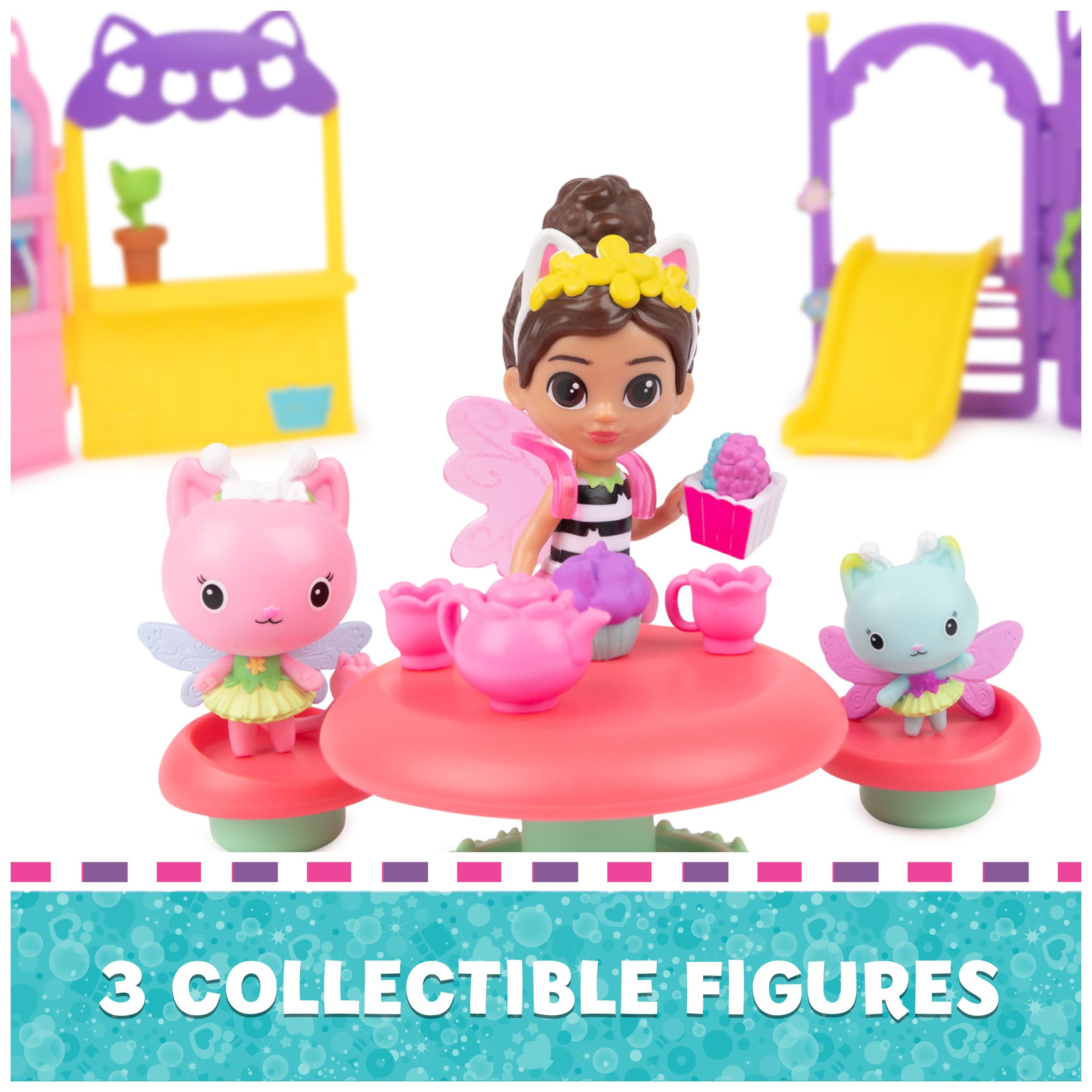 Foto 7 pulgar | Playset Gabby's Dollhouse Kitty Fairy Garden Party 3 Años O Más - Venta Internacional.
