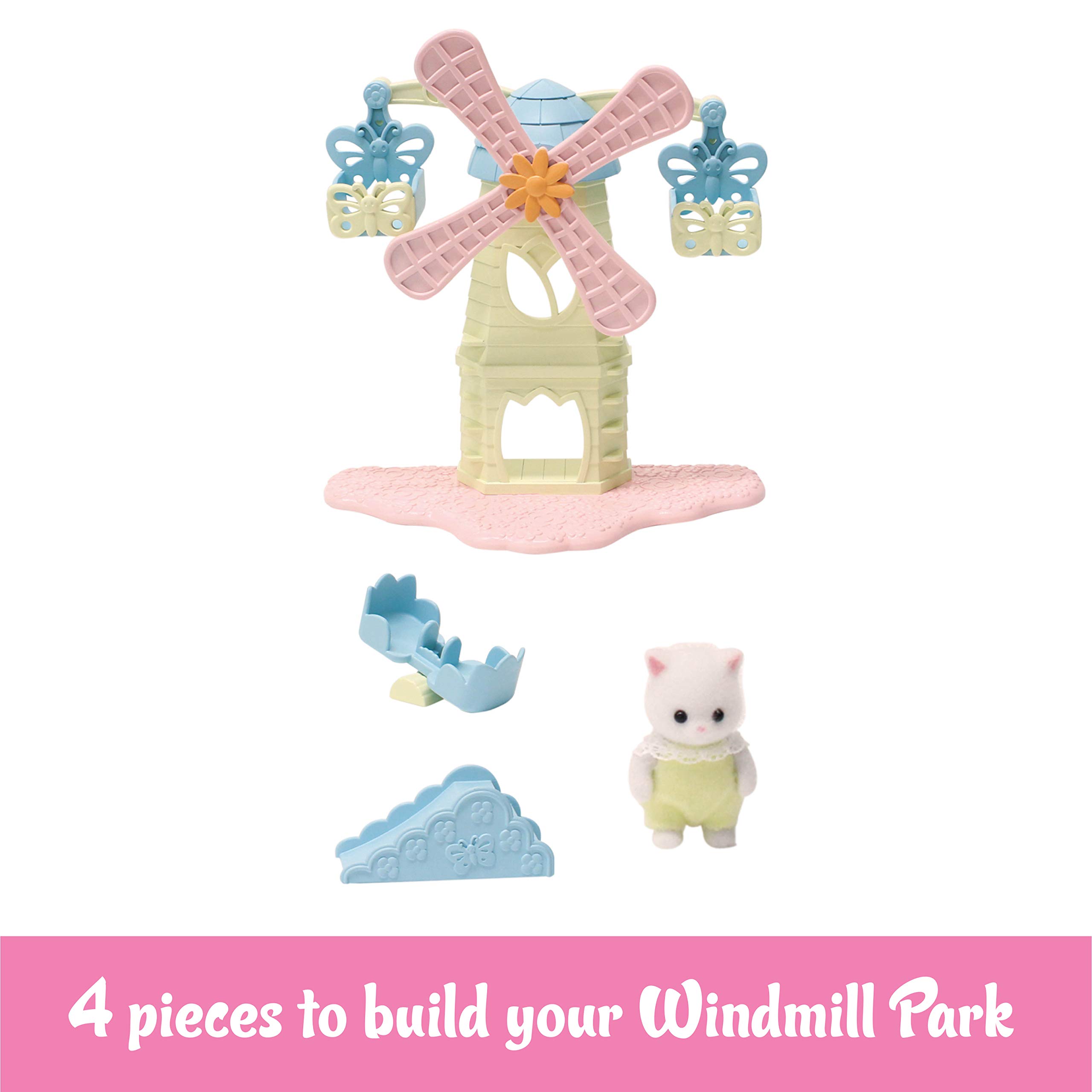 Foto 3 pulgar | Dollhouse Playset Calico Critters Baby Windmill Park Con Gato Persa - Venta Internacional.