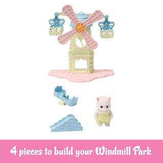 Foto 2 | Dollhouse Playset Calico Critters Baby Windmill Park Con Gato Persa - Venta Internacional.