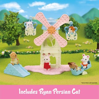Foto 3 | Dollhouse Playset Calico Critters Baby Windmill Park Con Gato Persa - Venta Internacional.