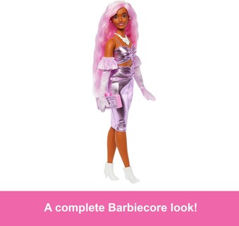 Foto 5 | Muñeca De Moda Barbie Deluxe Style #1 Barbiecore Outfit - Venta Internacional.