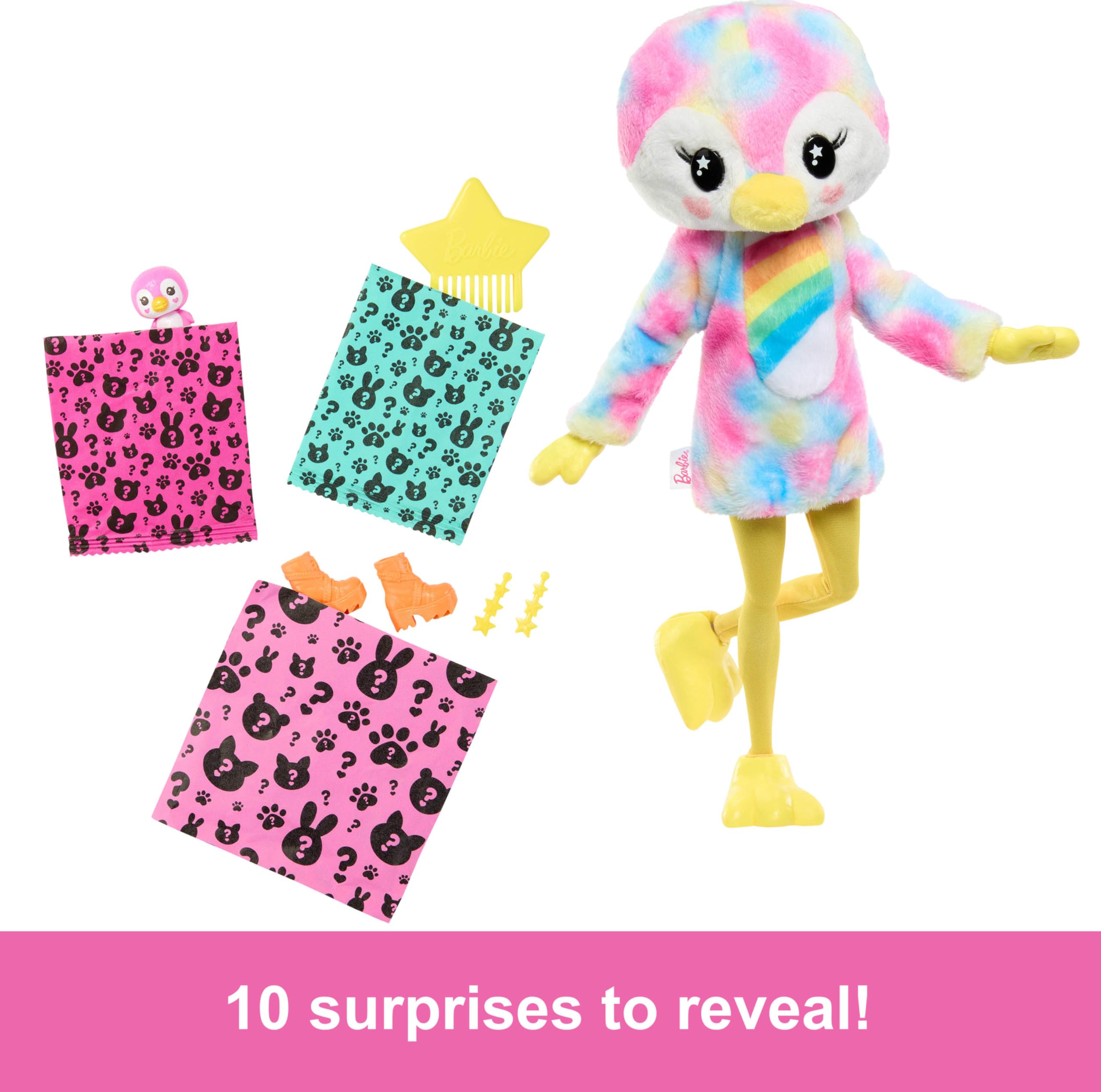 Foto 4 pulgar | Muñeca Barbie Cutie Reveal Color Dream Con Disfraz De Pingüino - Venta Internacional.