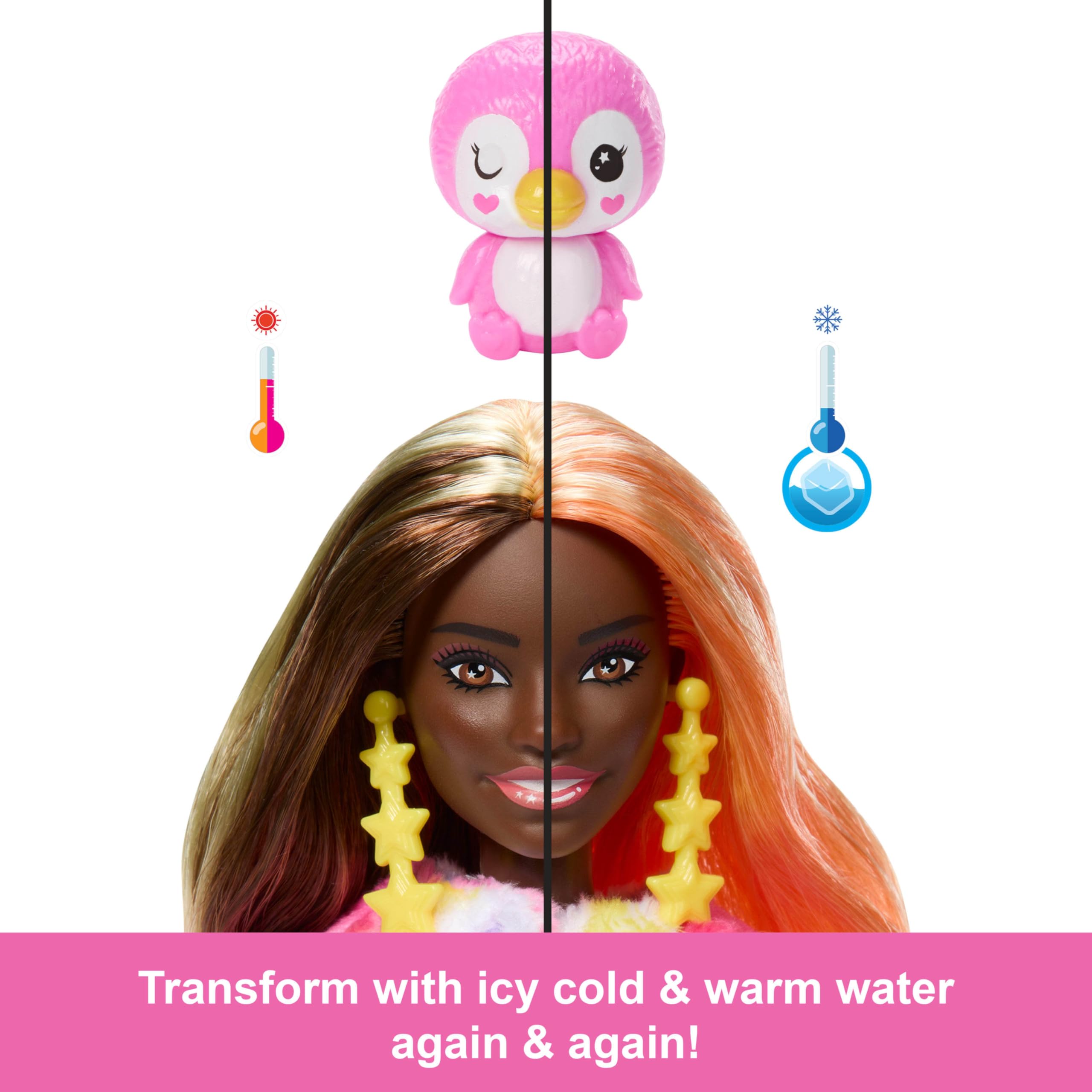 Foto 4 | Muñeca Barbie Cutie Reveal Color Dream Con Disfraz De Pingüino - Venta Internacional.