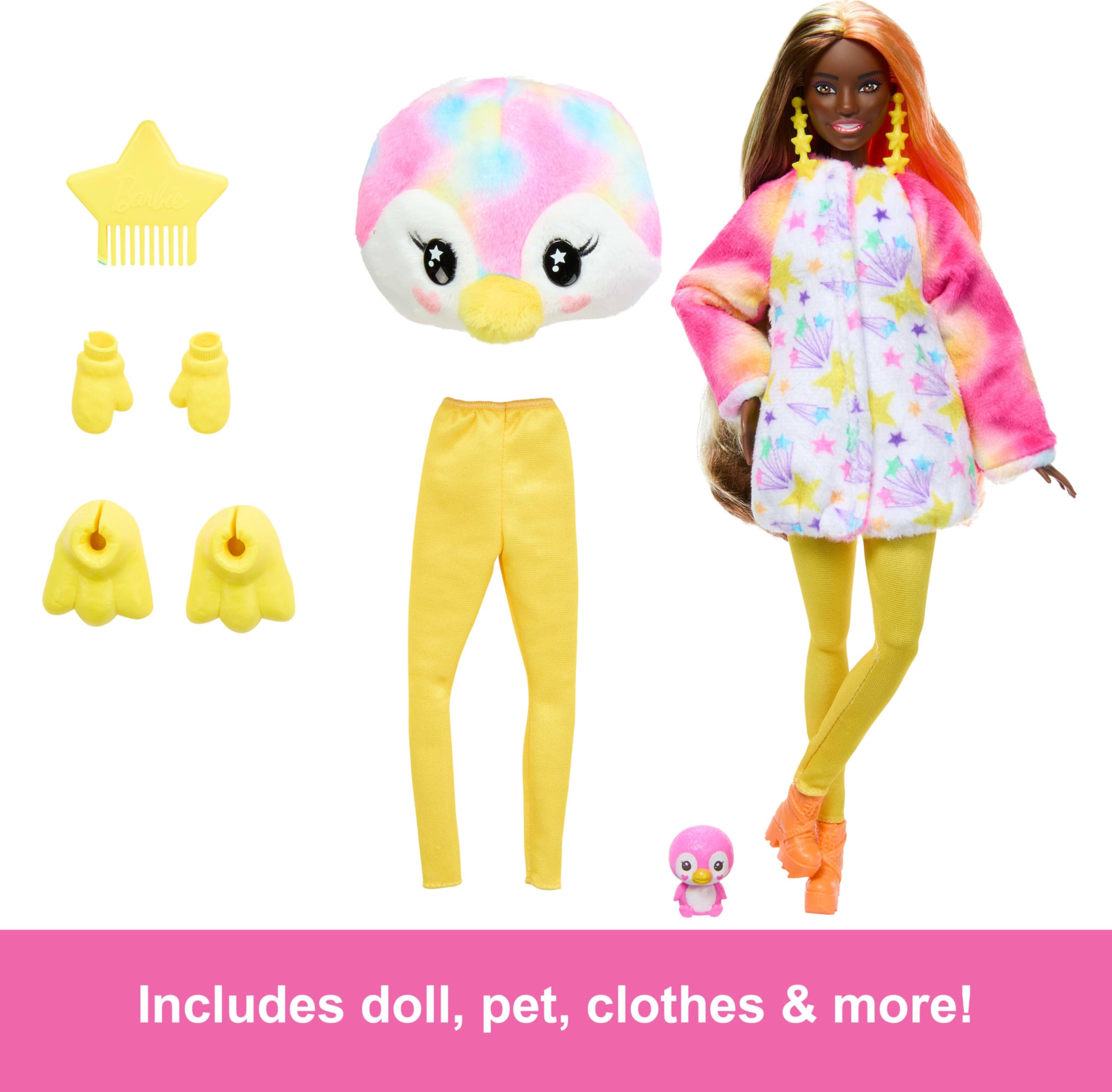 Foto 6 pulgar | Muñeca Barbie Cutie Reveal Color Dream Con Disfraz De Pingüino - Venta Internacional.