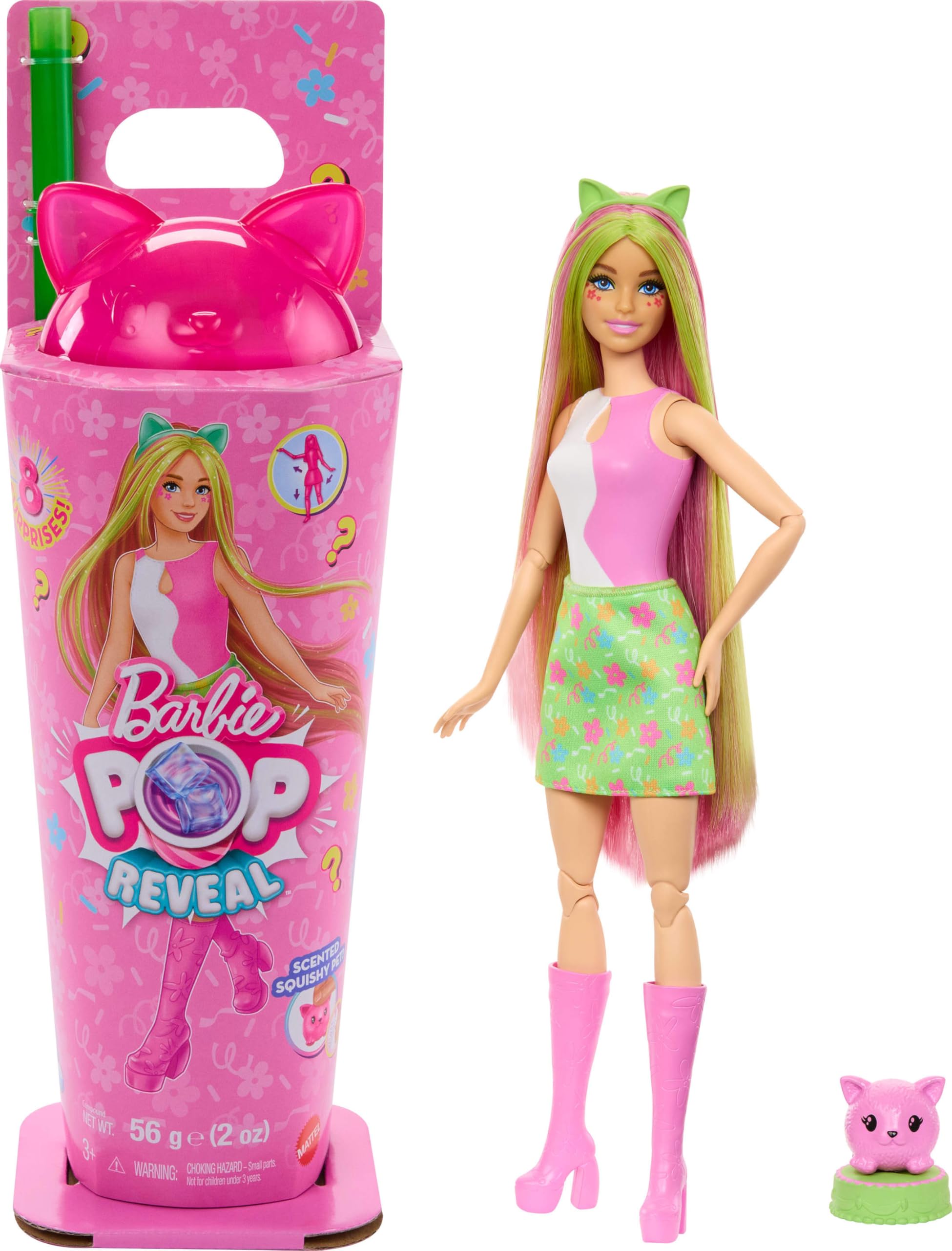 Muñeca Moderna Barbie Pop Reveal Shakes Con 8 Sorpresas - Venta Internacional.
