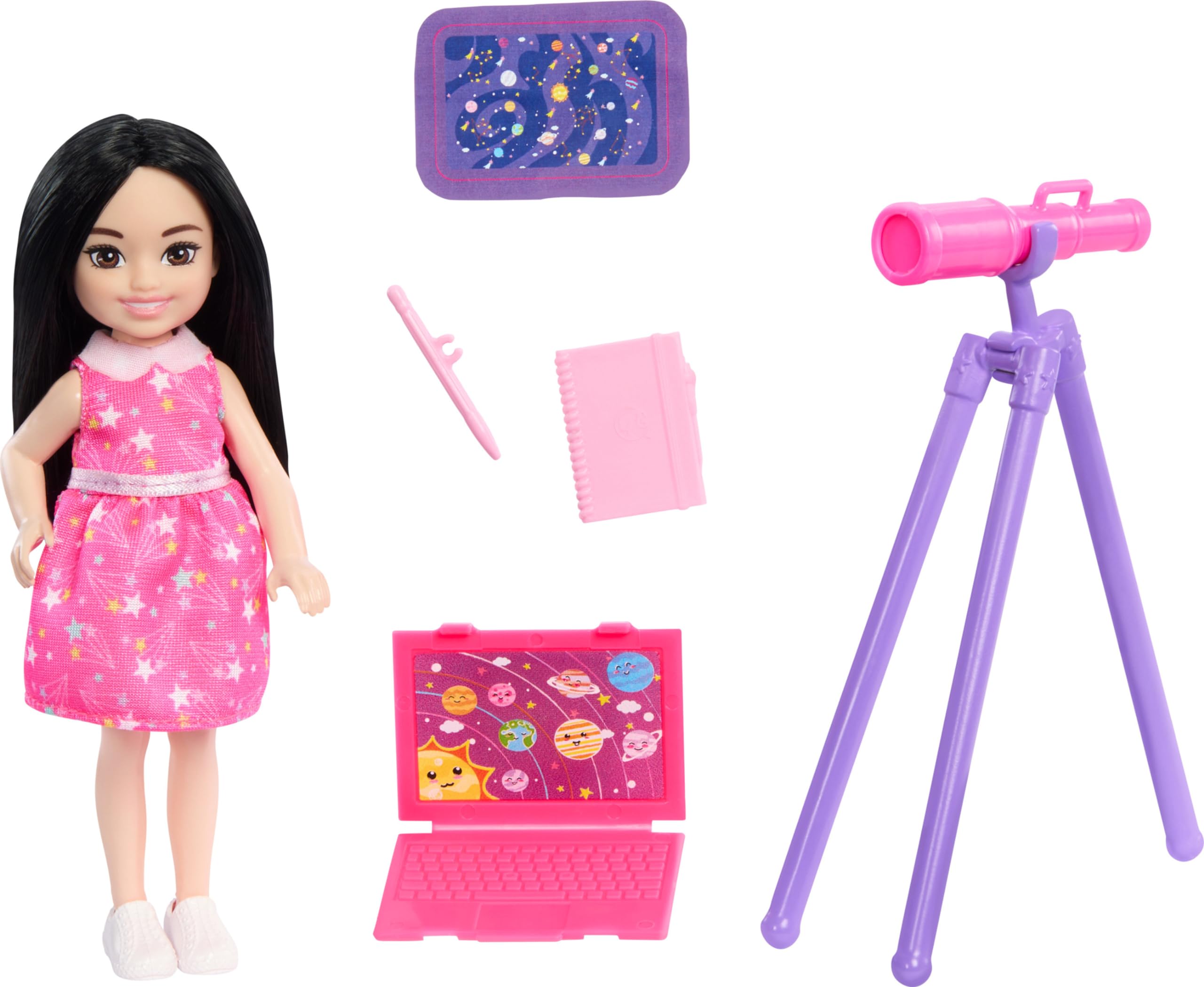Foto 2 pulgar | Set De Juguetes Barbie Chelsea Can Be Astronomer Con Accesorios - Venta Internacional.