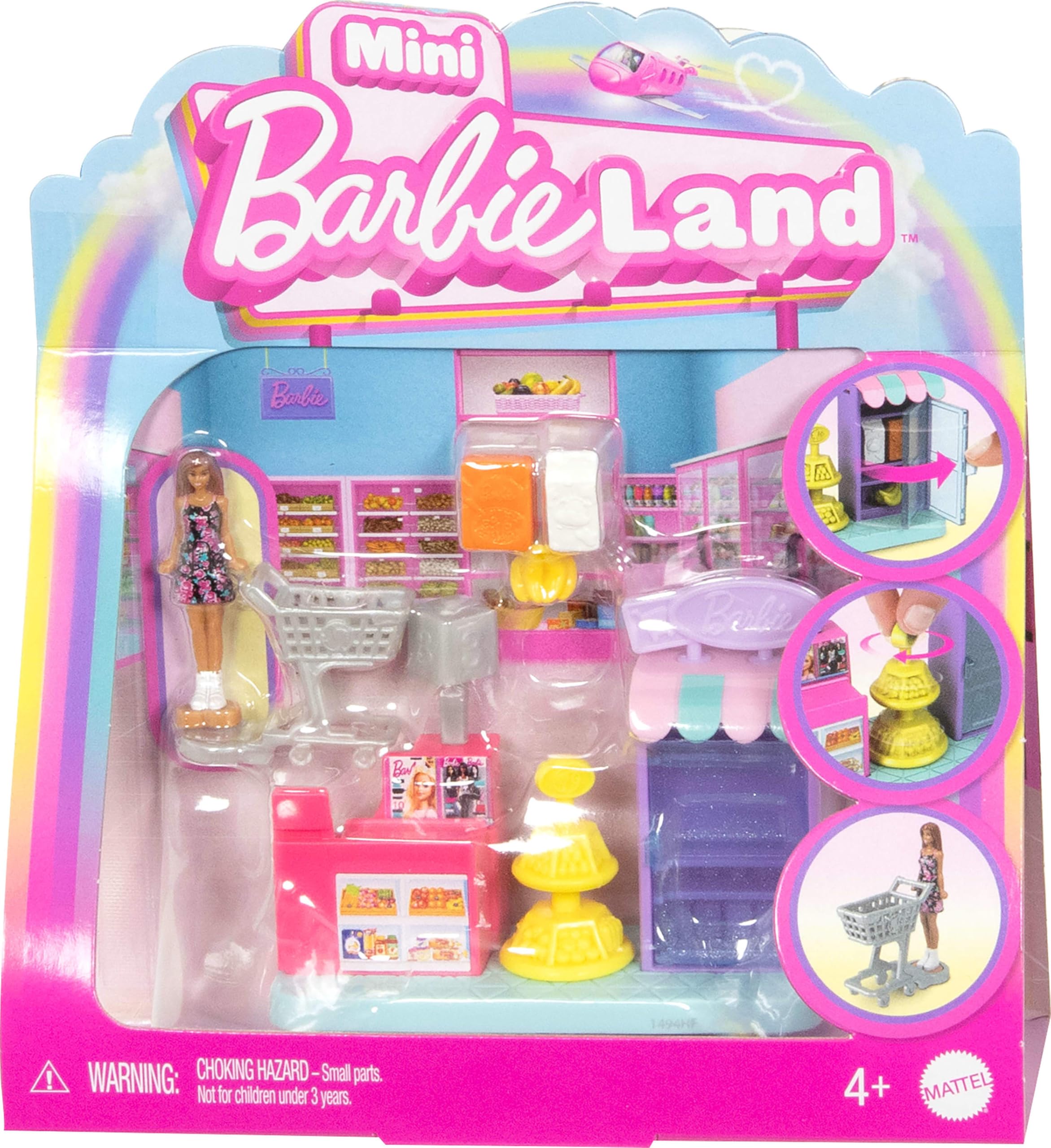 Foto 2 pulgar | Playset Barbie Mini Barbieland Supermarket Con Muñeca De 1.5 Pulgadas - Venta Internacional.