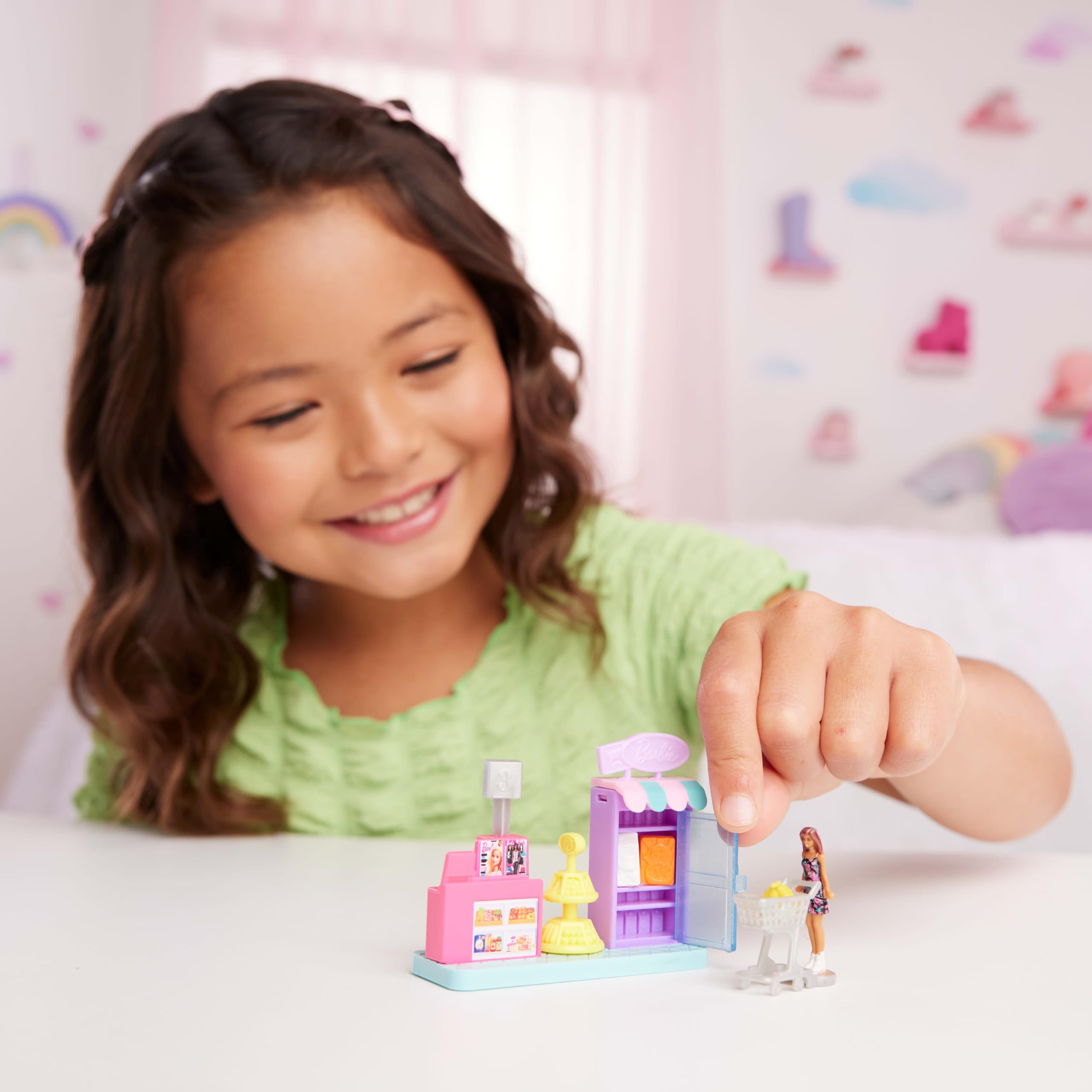 Foto 3 pulgar | Playset Barbie Mini Barbieland Supermarket Con Muñeca De 1.5 Pulgadas - Venta Internacional.