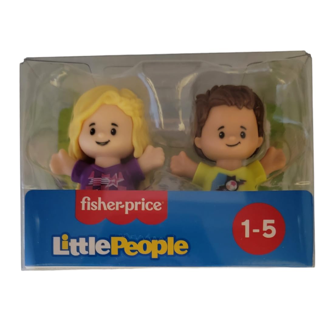 Foto 5 pulgar | Set De Figuras Fisher-price Little People Soccer Sports, Paquete De 2 - Venta Internacional.
