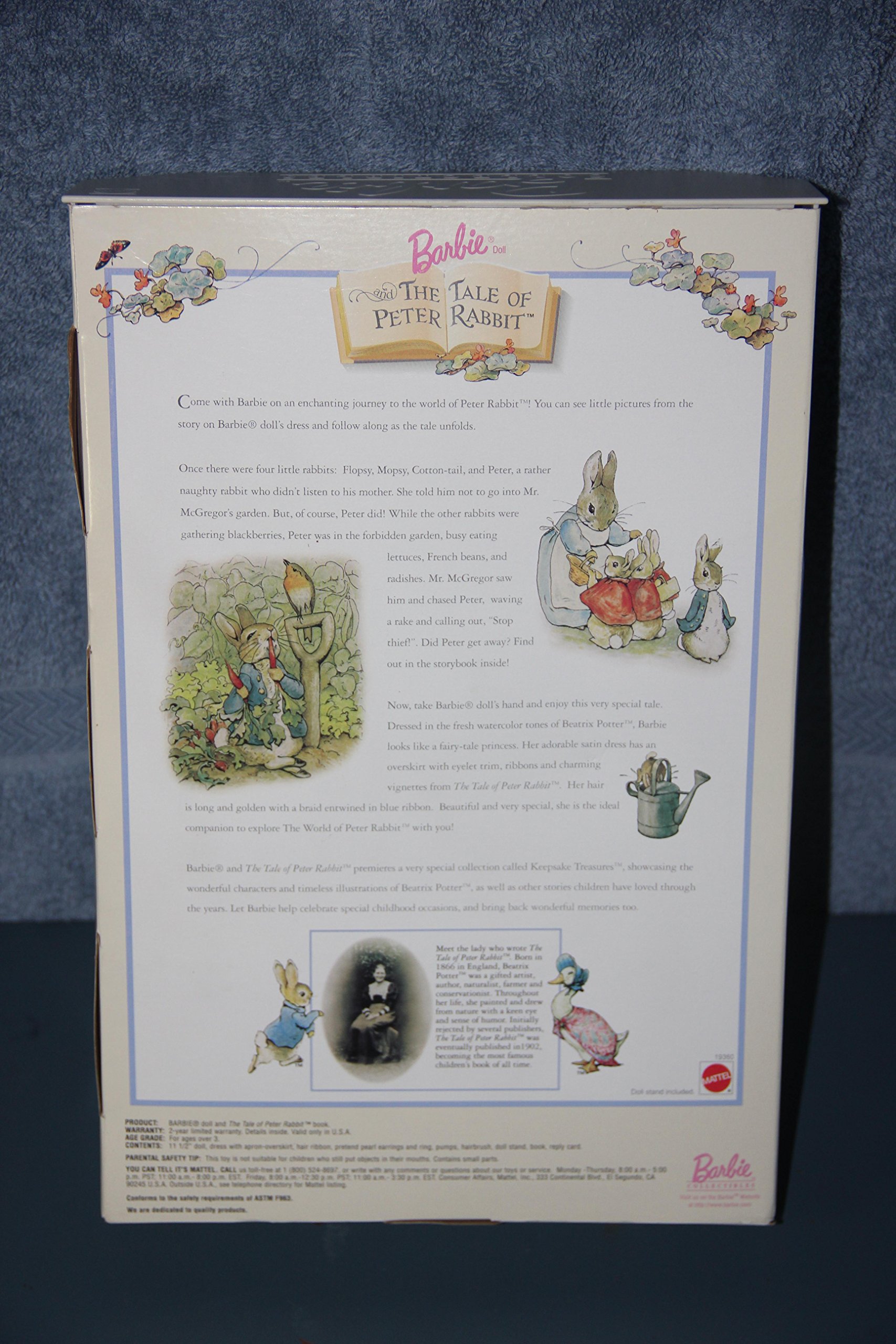 Foto 5 | Muñeca Barbie 1997 Edición Coleccionista El Cuento De Peter Rabbit - Venta Internacional.