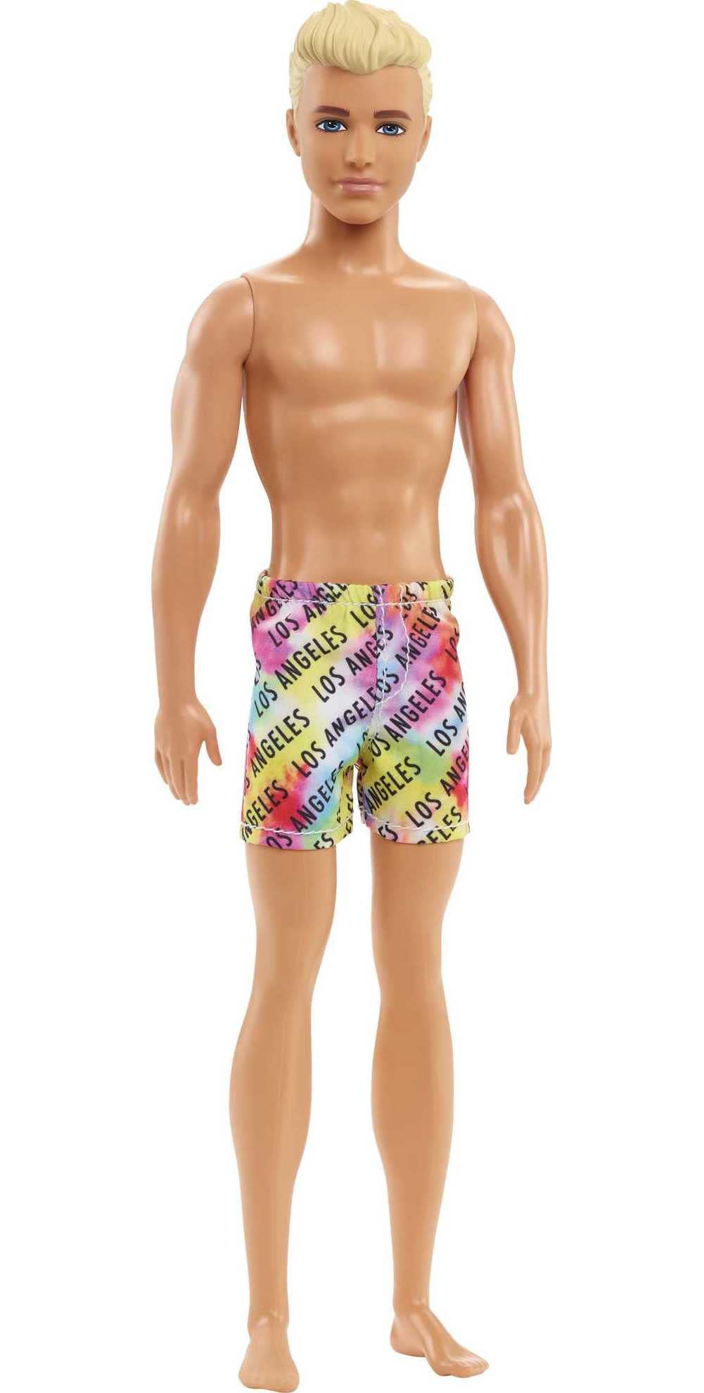 Foto 2 pulgar | Muñeca Barbie Ken Beach Con Cabello Rubio Y Bañador Los Ángeles - Venta Internacional.