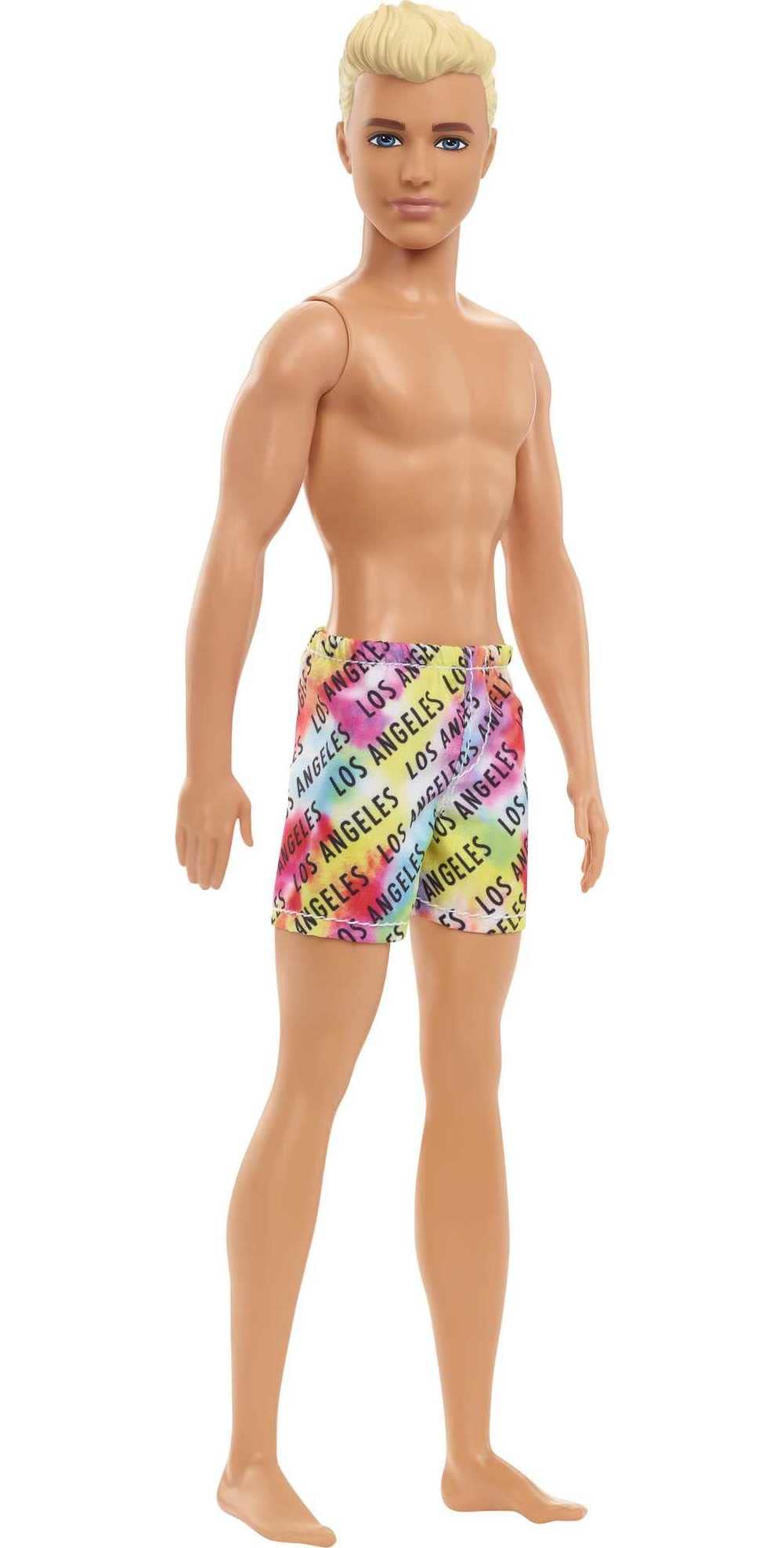 Foto 3 pulgar | Muñeca Barbie Ken Beach Con Cabello Rubio Y Bañador Los Ángeles - Venta Internacional.