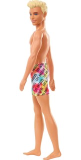 Foto 3 | Muñeca Barbie Ken Beach Con Cabello Rubio Y Bañador Los Ángeles - Venta Internacional.