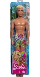 Foto 6 | Muñeca Barbie Ken Beach Con Cabello Rubio Y Bañador Los Ángeles - Venta Internacional.