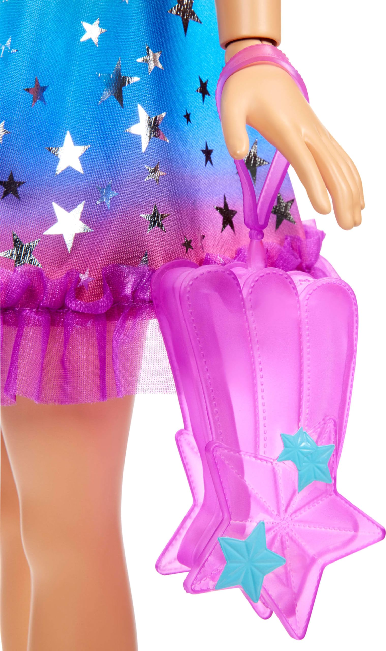 Foto 5 pulgar | Muñeca Barbie Grande Con Pelo Rubio De 71 Cm Y Vestido Arcoíris - Venta Internacional.