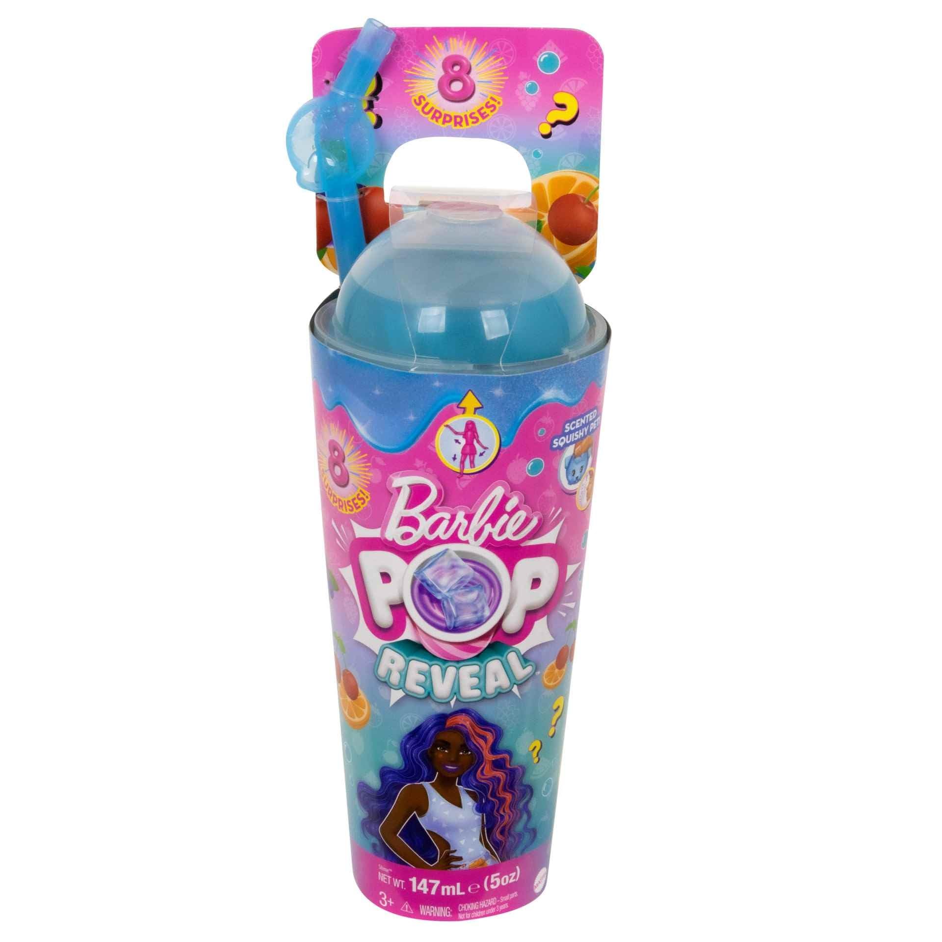 Foto 5 pulgar | Muñeca Barbie Pop Reveal Con Aroma A Ponche De Frutas Con Pelo Azul, 8 Sorpresas - Venta Internacional.