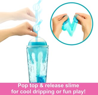 Foto 7 | Muñeca Barbie Pop Reveal Con Aroma A Ponche De Frutas Con Pelo Azul, 8 Sorpresas - Venta Internacional.