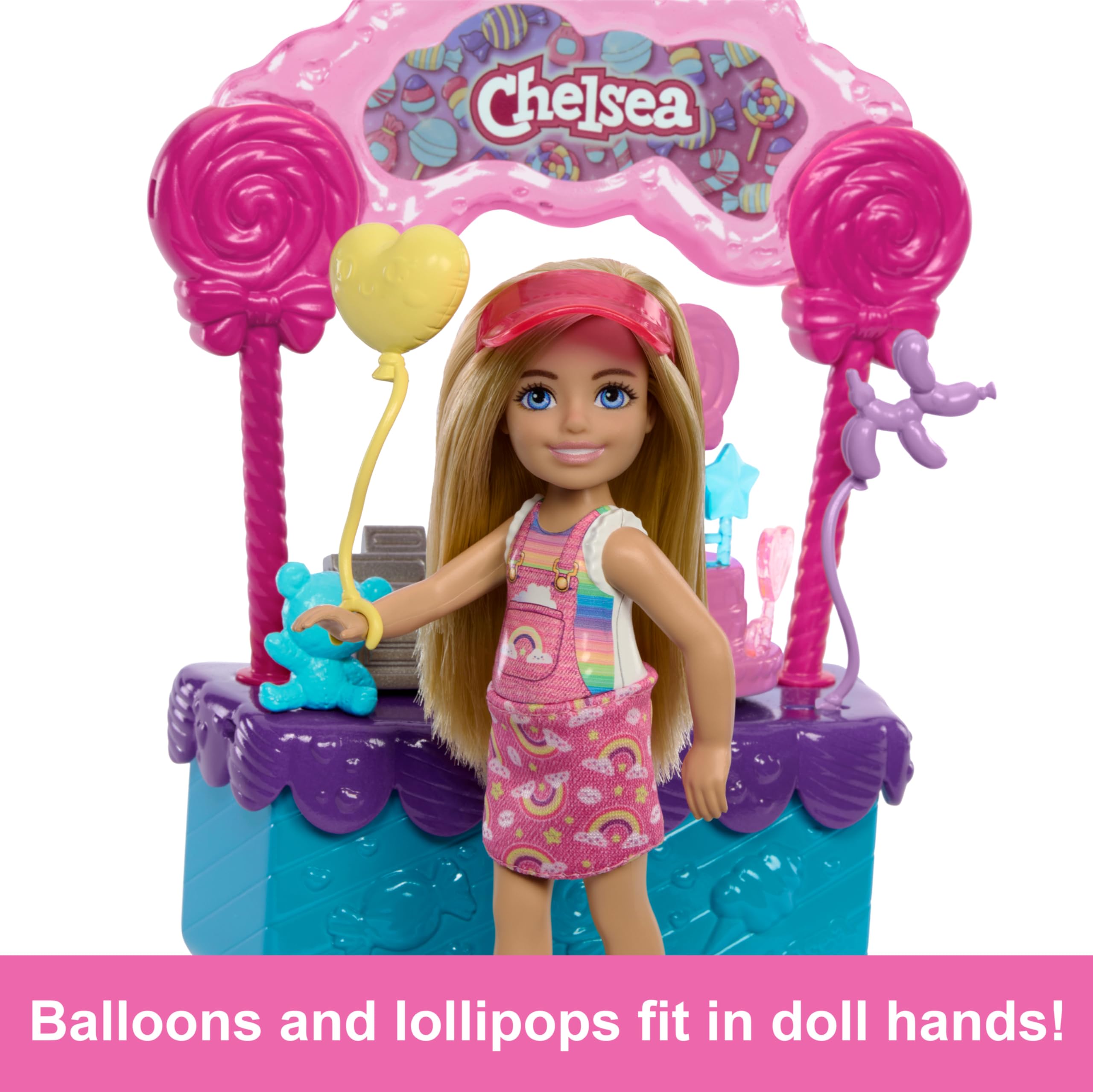 Foto 5 pulgar | Set De Juguetes Barbie Chelsea Doll & Lollipop Stand Con 10 Entradas. - Venta Internacional.