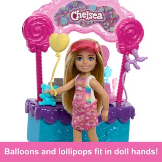 Foto 4 | Set De Juguetes Barbie Chelsea Doll & Lollipop Stand Con 10 Entradas. - Venta Internacional.